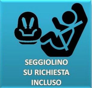 Seggiolino bambini fornito su richiesta